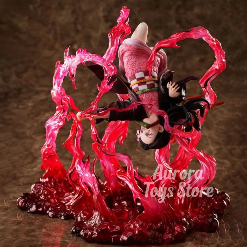 Anime Demon Slayer Figure Kamado Nezuko Action Figures Pvc Collection Model Toys for Children Gifts 18cm