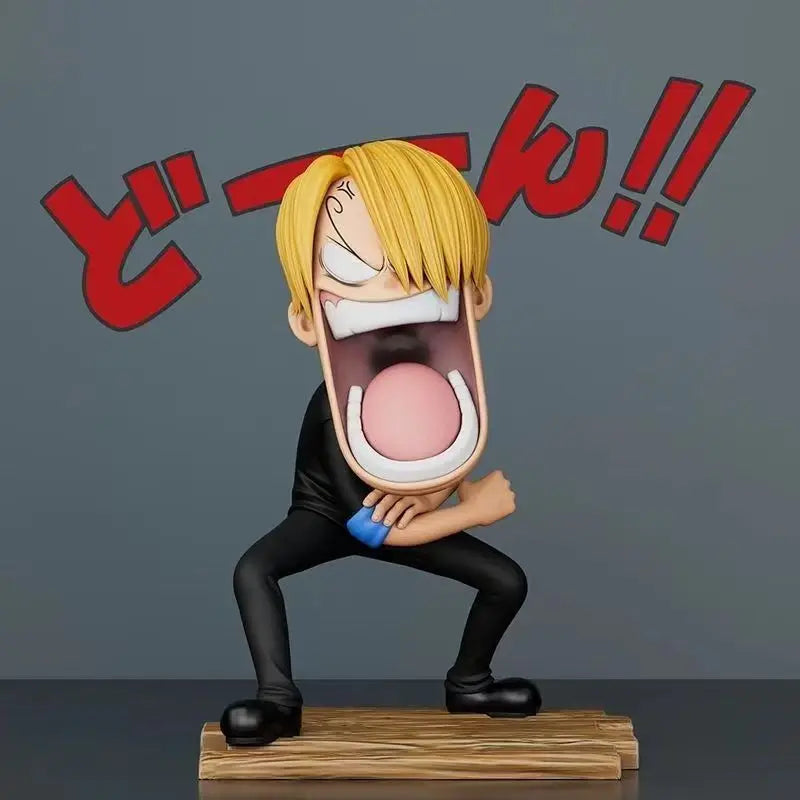 15cm One Piece Figures Three Captains Sanji Monkey D Luffy Roronoa Zoro Action Figure The Hungry Trio PVC Anime Model Toys Gifts