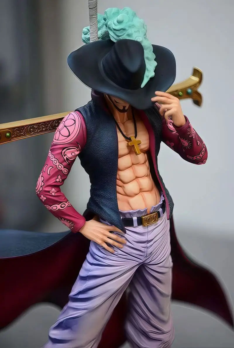 30cm Gk Dracule Mihawk Model Oka Shichibukai One Piece Anime Desktop Ornament Statue Pvc Doll Toy Boy Collectibles Birthday Gift