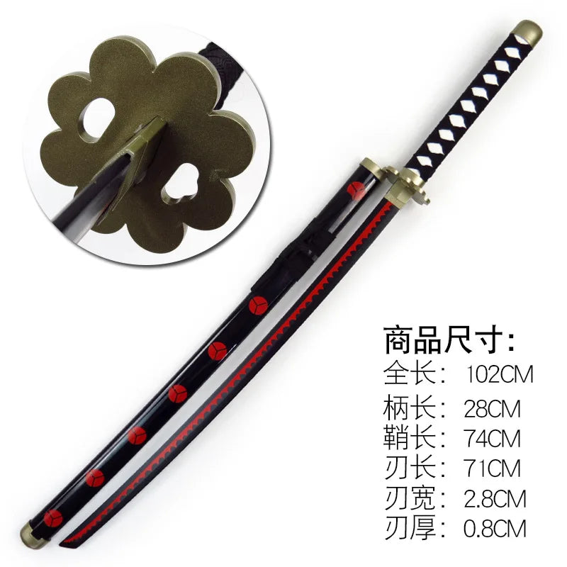 104cm Roronoa Zoro Sword Anime One Piece Cosplay Prop Knife Ninja Schwert Real Size Japanese Katana Original Samurai Sabre Toy