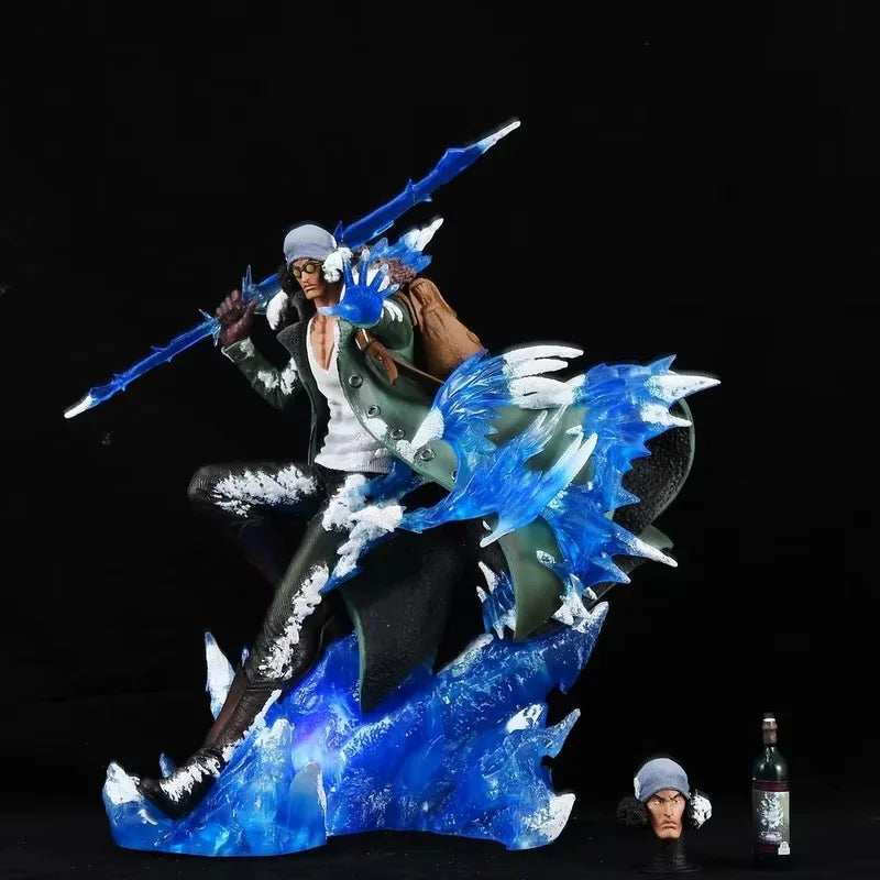 Lx One Piece Rebel Aokiji Max Series Double Head Sculpt Anime Collectible Scene Statue Action Figure For Adult Collection Gift