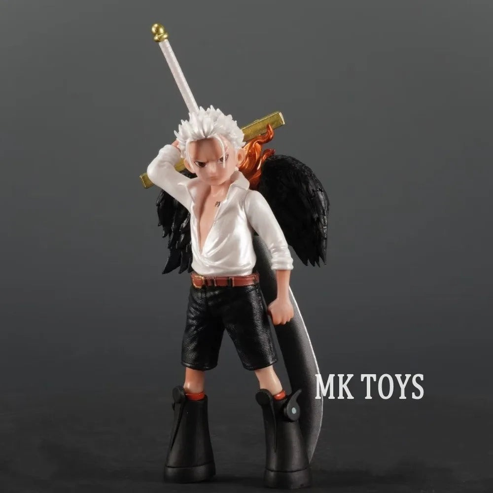 16cm Anime One Piece Figure Seraphim Dracule Mihawk Action Figures Pvc Statue Desktop Ornamen Collection Model Toys Gifts