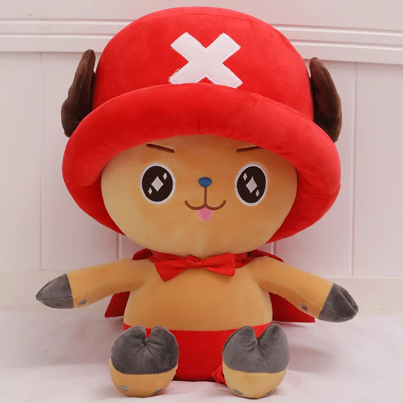 60cm Anime ONE PIECE Plush Toy Cartoon Tony Tony Chopper Cosplay Ace Law Luffy Plushies Soft Stuffed Doll Big Size Pillow Gift