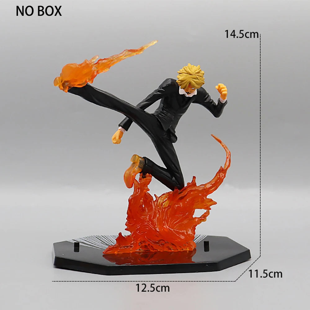 One Piece Anime Luffy Roronoa Zoro Figure Toy Sabo Portgas·D· Ace Vinsmoke Sanji Statue Action Model Dolls PVC Collection Gift