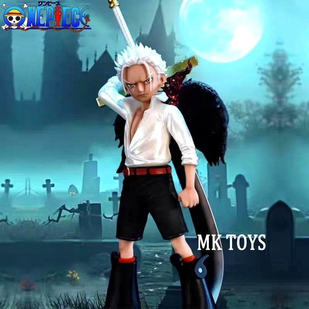 16cm Anime One Piece Figure Seraphim Dracule Mihawk Action Figures Pvc Statue Desktop Ornamen Collection Model Toys Gifts