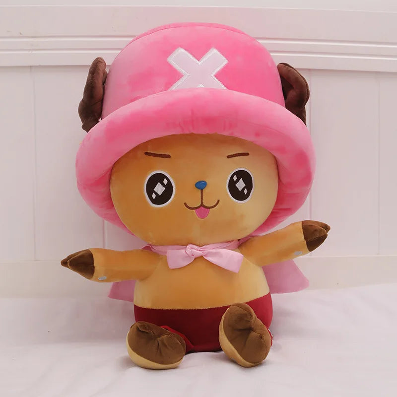 60cm Anime ONE PIECE Plush Toy Cartoon Tony Tony Chopper Cosplay Ace Law Luffy Plushies Soft Stuffed Doll Big Size Pillow Gift