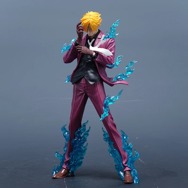 24cm One Piece Figure Sanji Anime Figures VinSmoke Sanji Figurine Devil Foot Statue Pvc Model Collection Decor Toy Birthday Gift