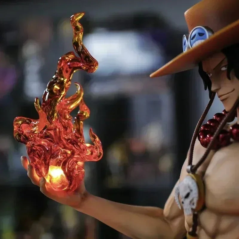 70cm New One Piece Gk Fantasy Third Anniversary 1/3 Ace Super Huge Collect Figures Trendy Statue Anime Decoration Christmas Gift