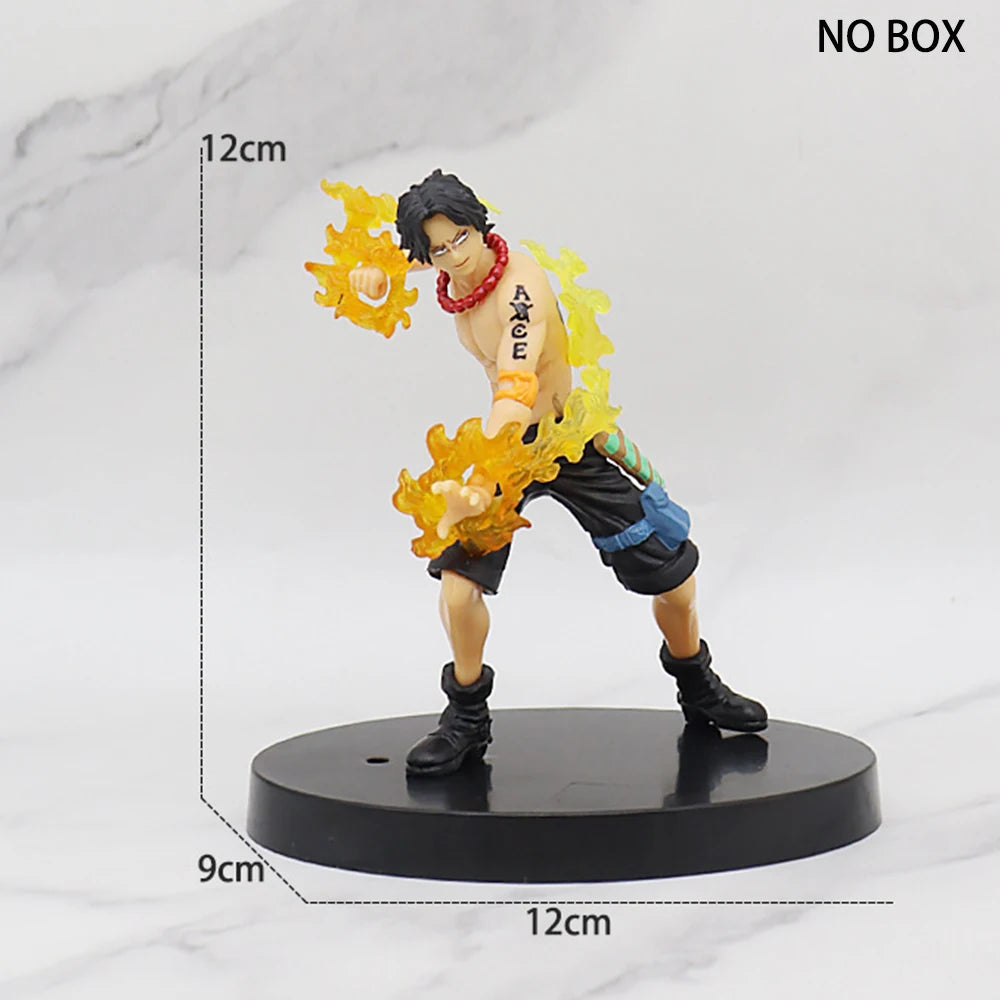 One Piece Anime Luffy Roronoa Zoro Figure Toy Sabo Portgas·D· Ace Vinsmoke Sanji Statue Action Model Dolls PVC Collection Gift