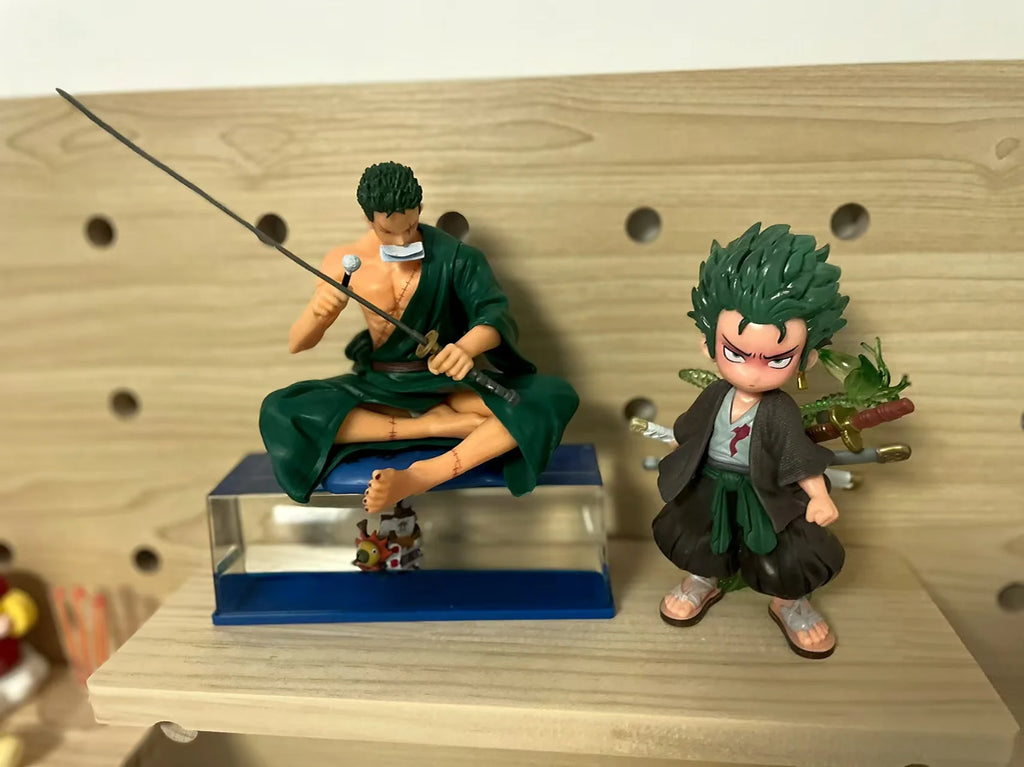 One Piece Zoro with Sword Double-Headed Eagle Enma Sword Aura Zoro High-Quality GK Figure Anime Model Desktop Statue