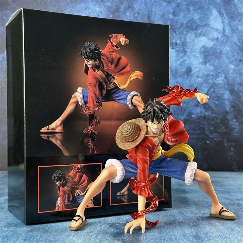 18cm One Piece Monkey D. Luffy Luffy Figures Battle Style Action Figures Anime Collection PVC Model Doll Toys Kid Birthday Gifts