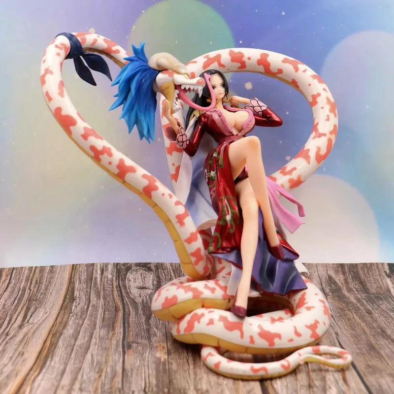 Anime Peripherals Figure Snake Form Boa Hancock Sitting Pose Model Ornament Anime Action Figure Collectible Toy Gift