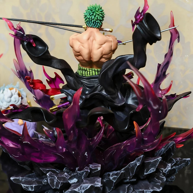 One Piece 30cm Oni Giri Santoryu Zoro Action Figures Anime GK Exquisite PVC Statue Collectible Model Toy Desktop Decor Boy Gift