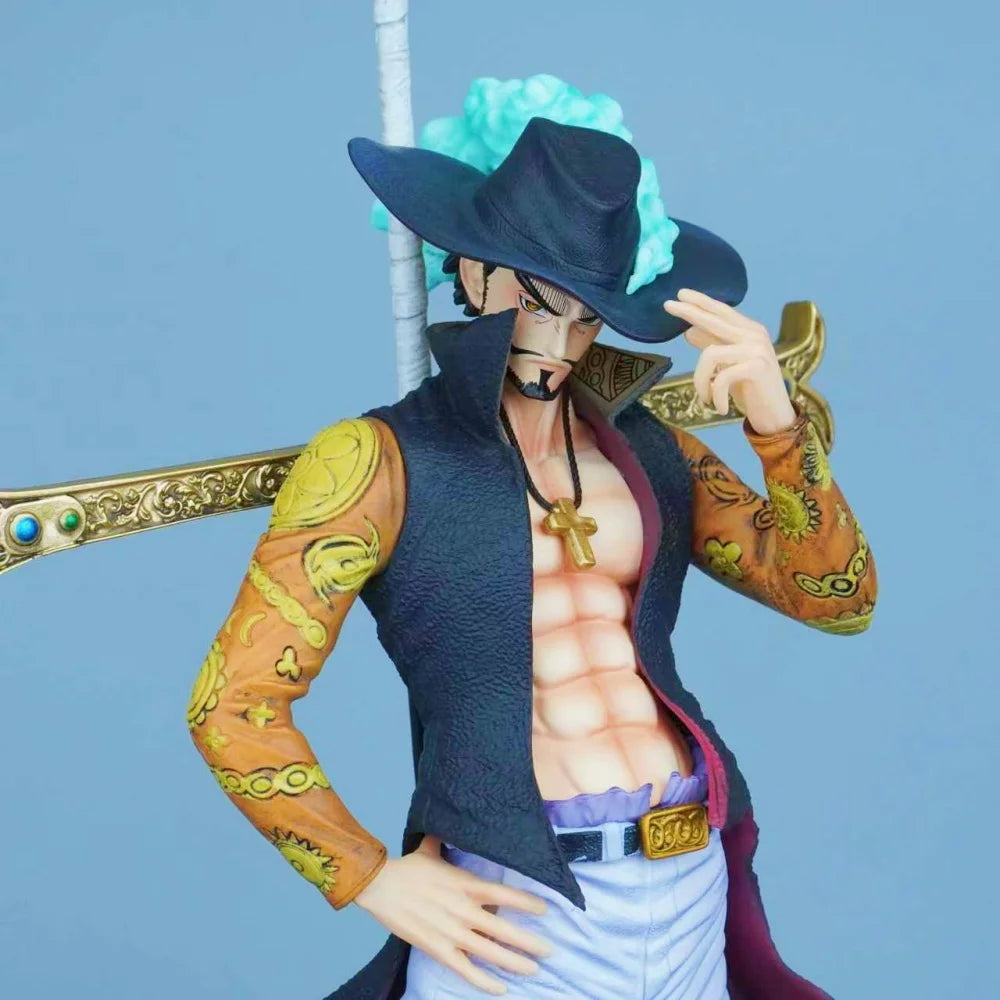 30cm/11.81in Anime One Piece Figure Dracule Mihawk Action Figures Pvc Statue Desktop Ornamen Collection Model Toys Gifts