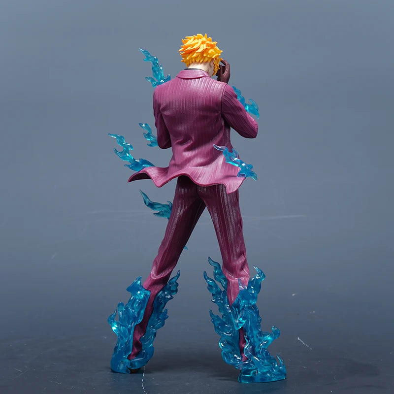 24cm One Piece Figure Sanji Anime Figures VinSmoke Sanji Figurine Devil Foot Statue Pvc Model Collection Decor Toy Birthday Gift