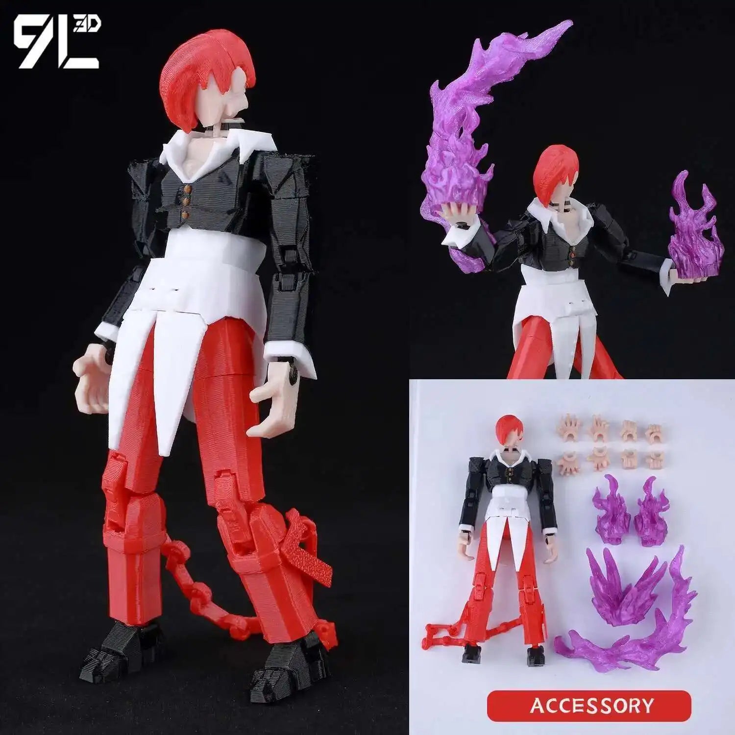 9L3D Printed Anime Characters Lucky 13 Zoro Dummy Action Figures Monkey D.Luffy Multi-Jointed Movable Shapeshift Mannequin Toys