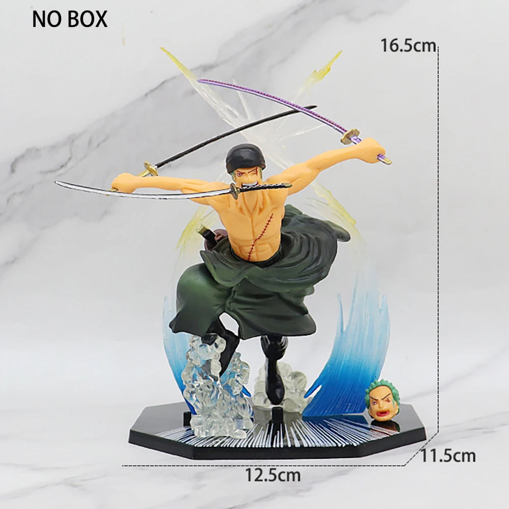One Piece Anime Luffy Roronoa Zoro Figure Toy Sabo Portgas·D· Ace Vinsmoke Sanji Statue Action Model Dolls PVC Collection Gift