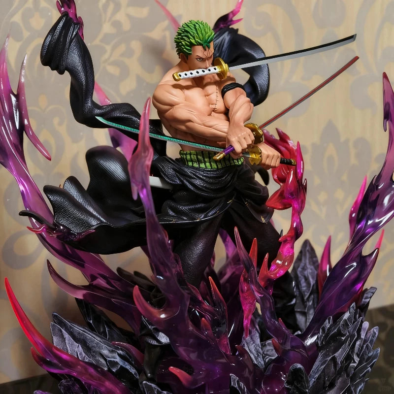 One Piece 30cm Oni Giri Santoryu Zoro Action Figures Anime GK Exquisite PVC Statue Collectible Model Toy Desktop Decor Boy Gift