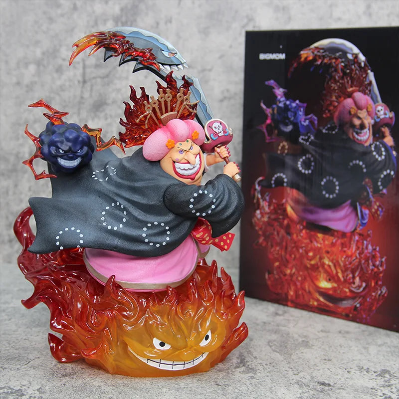 26cm ONE PIECE Four Emperor Big Mom Charlotte Linlin Anime Figure Figures Models Gk Statue Models Collectible Ornament Doll Toys
