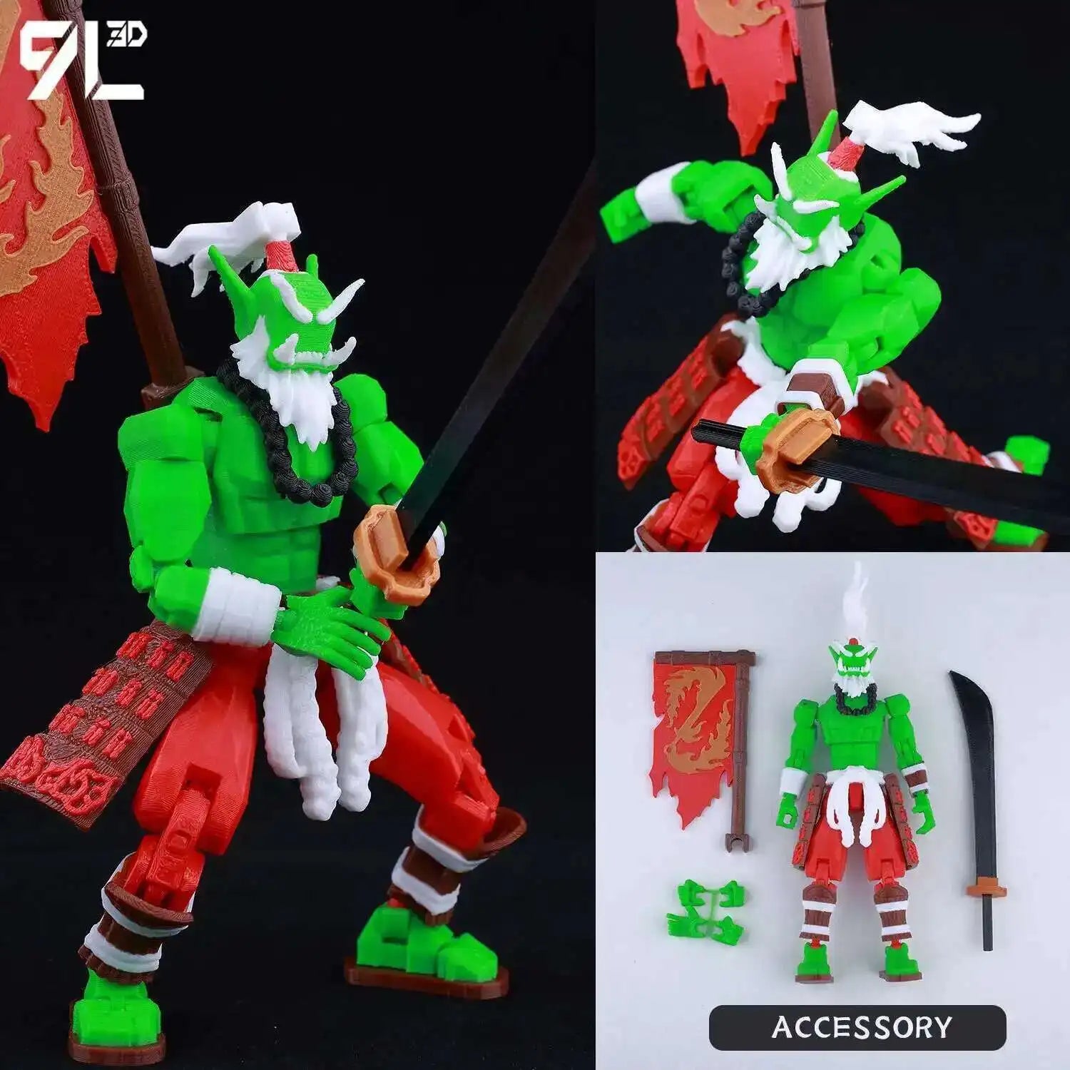 9L3D Printed Anime Characters Lucky 13 Zoro Dummy Action Figures Monkey D.Luffy Multi-Jointed Movable Shapeshift Mannequin Toys