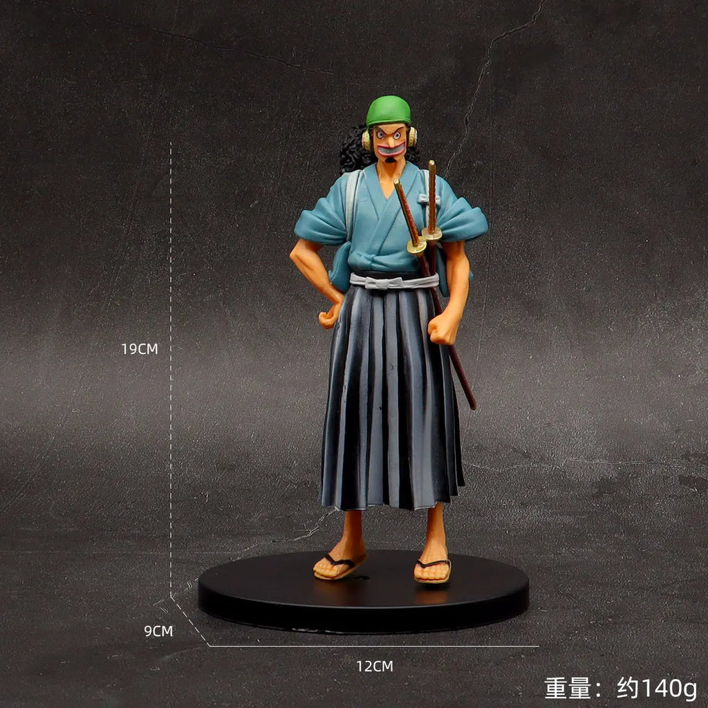 18 cm One Piece Anime Figur Pirate Warriors Monkey D Ruffy Roronoa Zoro Sanji Lysop Actionfiguren Model ornament