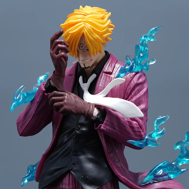 24cm One Piece Figure Sanji Anime Figures VinSmoke Sanji Figurine Devil Foot Statue Pvc Model Collection Decor Toy Birthday Gift