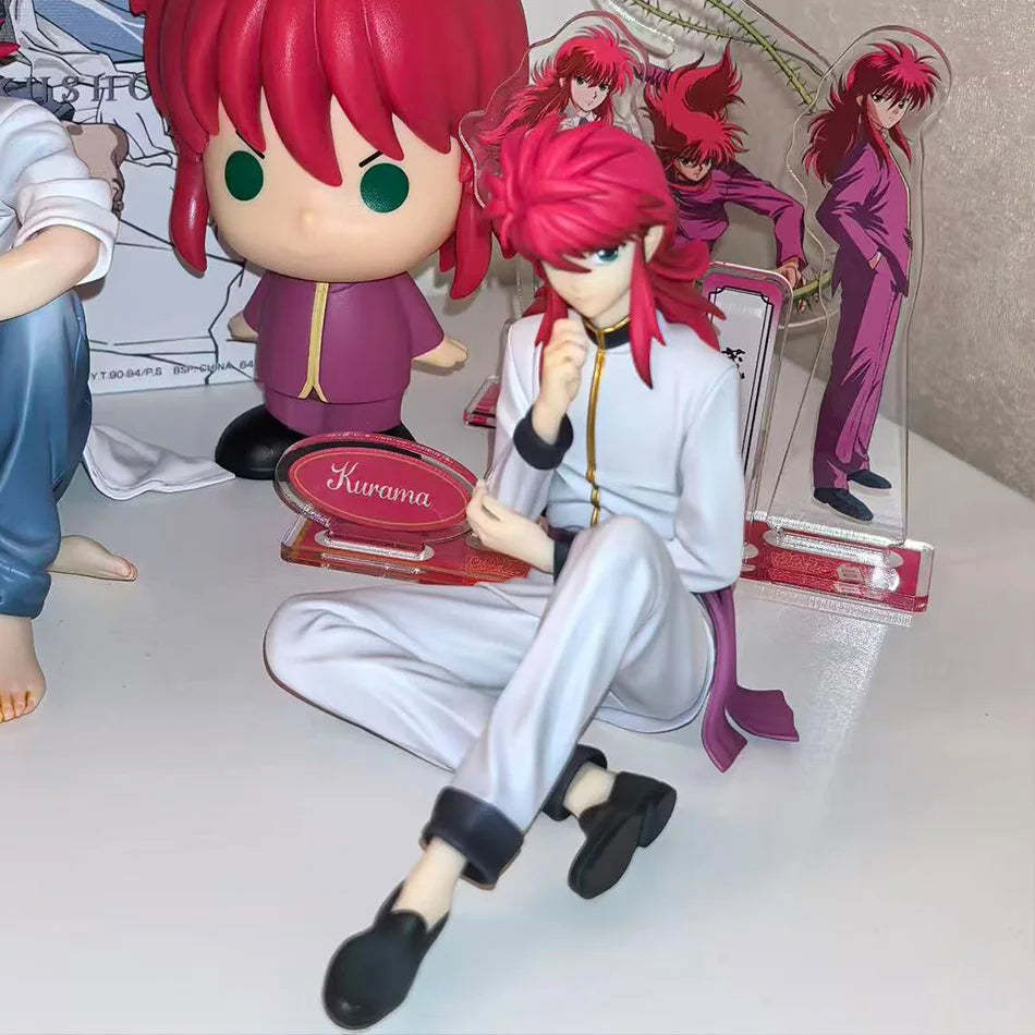 8cm YuYu Hakusho Figure Palm Size Yusuke Urameshi Anime Shuichi Minamino/Youko Kurama Action Figure Collectible Model Doll Toys