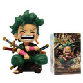 Anime One Piece Monkey D. Luffy Roronoa Zoro Sanji Portgas·D· Ace Yamato Q Version Anime Figural Pvc Model SurpriseToy Xmas Gift
