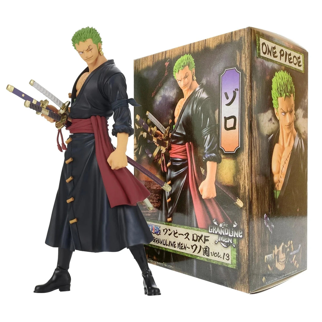 17CM Anime One Piece Roronoa Zoro Figure Art King Sauron Wano Country Anime Model Toy Gift Collection Action Figure