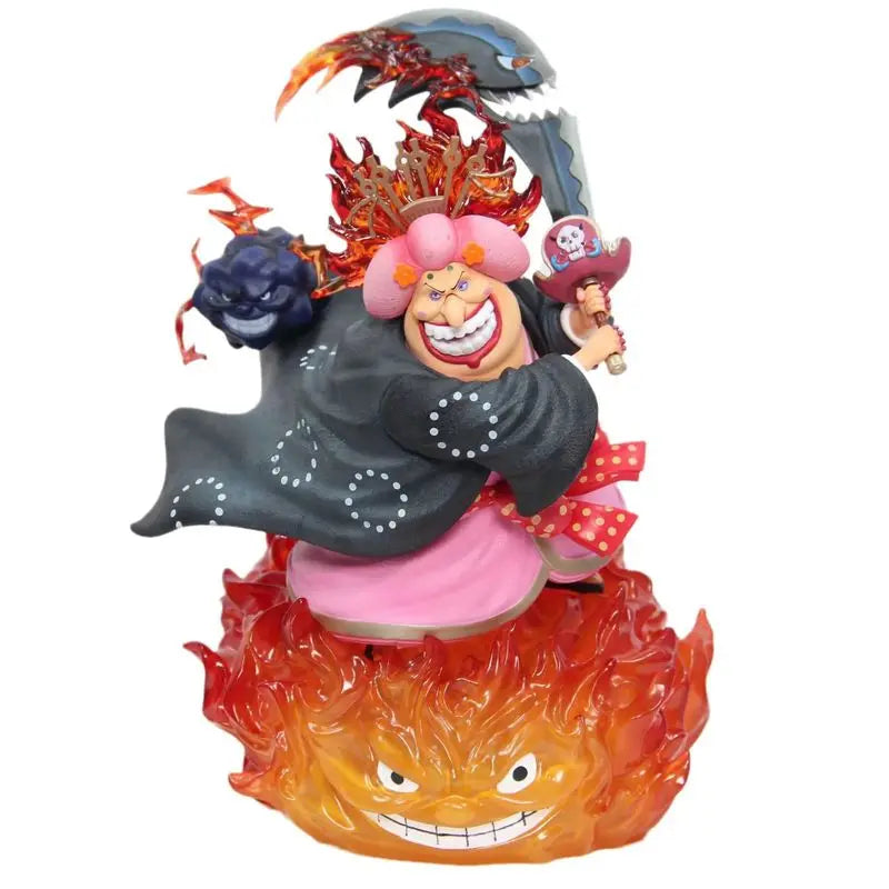 26cm ONE PIECE Four Emperor Big Mom Charlotte Linlin Anime Figure Figures Models Gk Statue Models Collectible Ornament Doll Toys