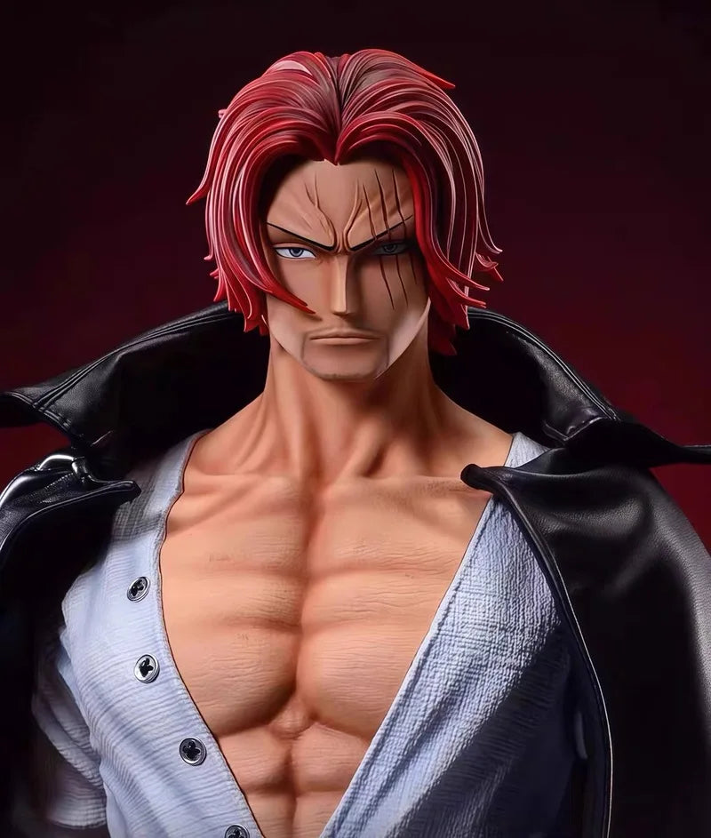 Anime Jt Statue 70cm One Piece Red Hair Shanks Four Emperors Large Gk Model Action Figures Pvc Toys Collectibles Ornaments Gifts