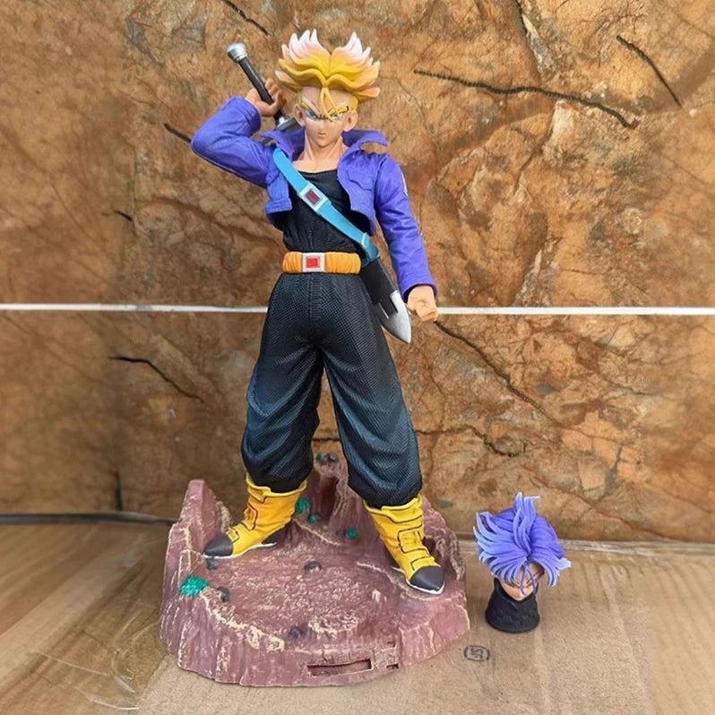 23CM Dragon Ball Z Anime Figurine Trunks Figure Super Saiyan Trunks Pvc Model Statue Doll Collection Decoration Toys Gift