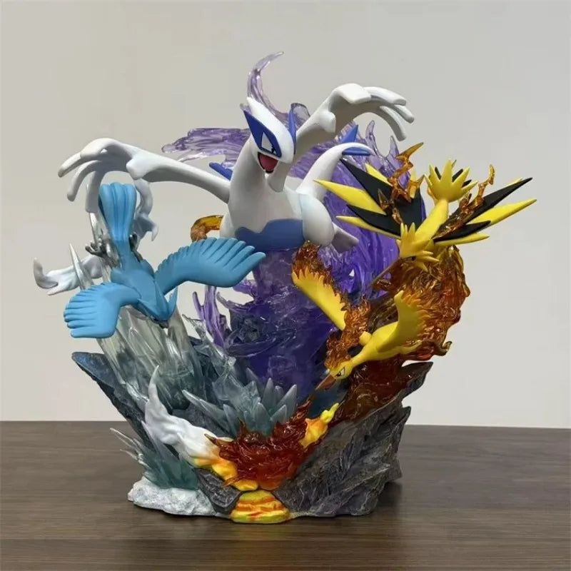 31cm/12.2in Anime Pokemon Figure Lugia And Legendary bird Pokemon  Action Figures Pvc Statue Collection Model Toys Gifts