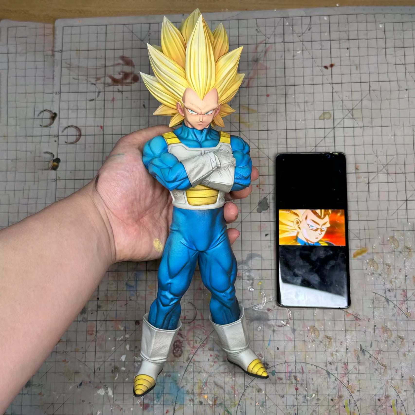 Dragon Ball Z Ssj3 Vegeta Figure Super Saiyan 3 Vegeta Action Figures Gk Statue Collection Model Toys Gift
