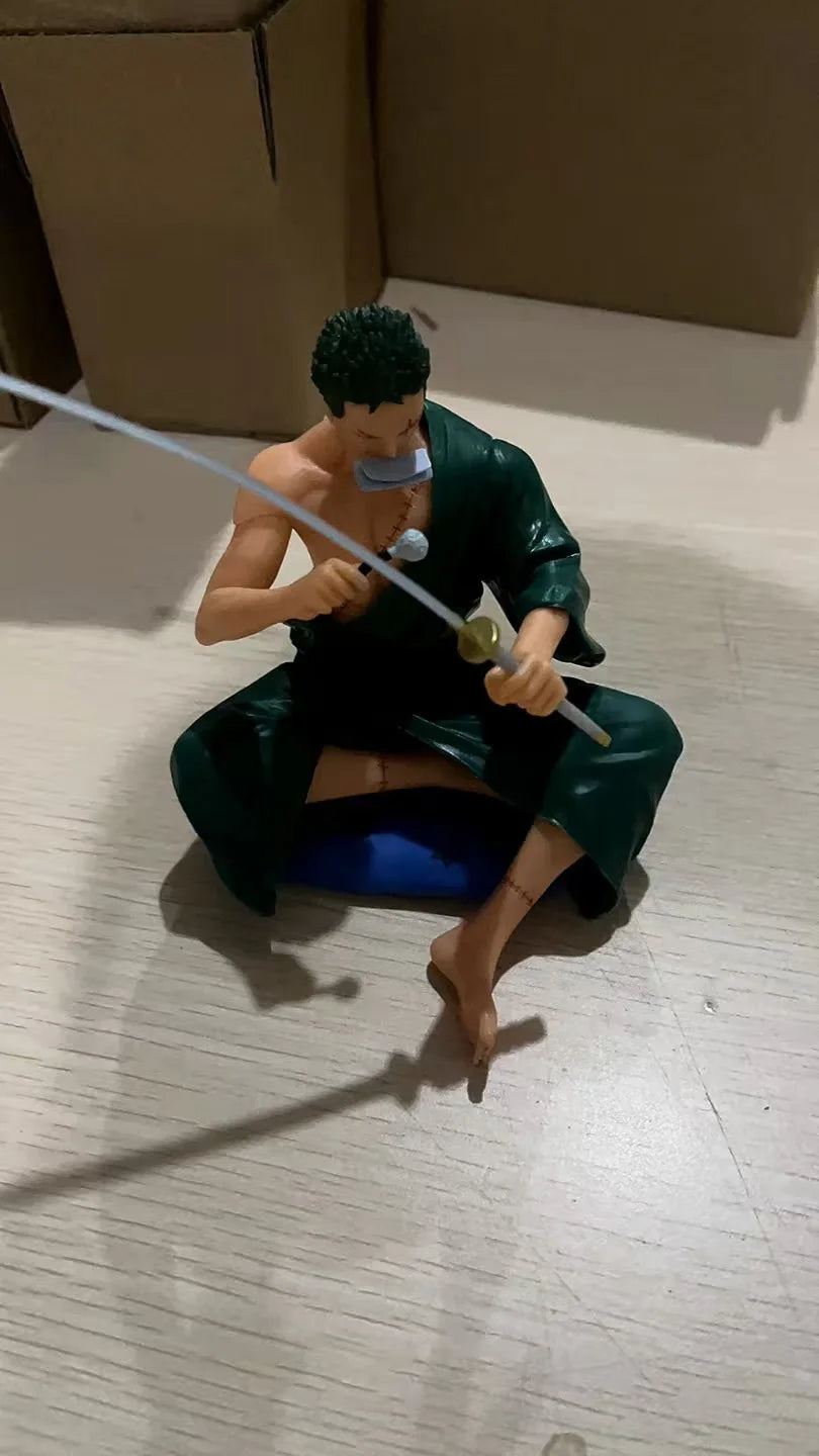 One Piece Zoro with Sword Double-Headed Eagle Enma Sword Aura Zoro High-Quality GK Figure Anime Model Desktop Statue