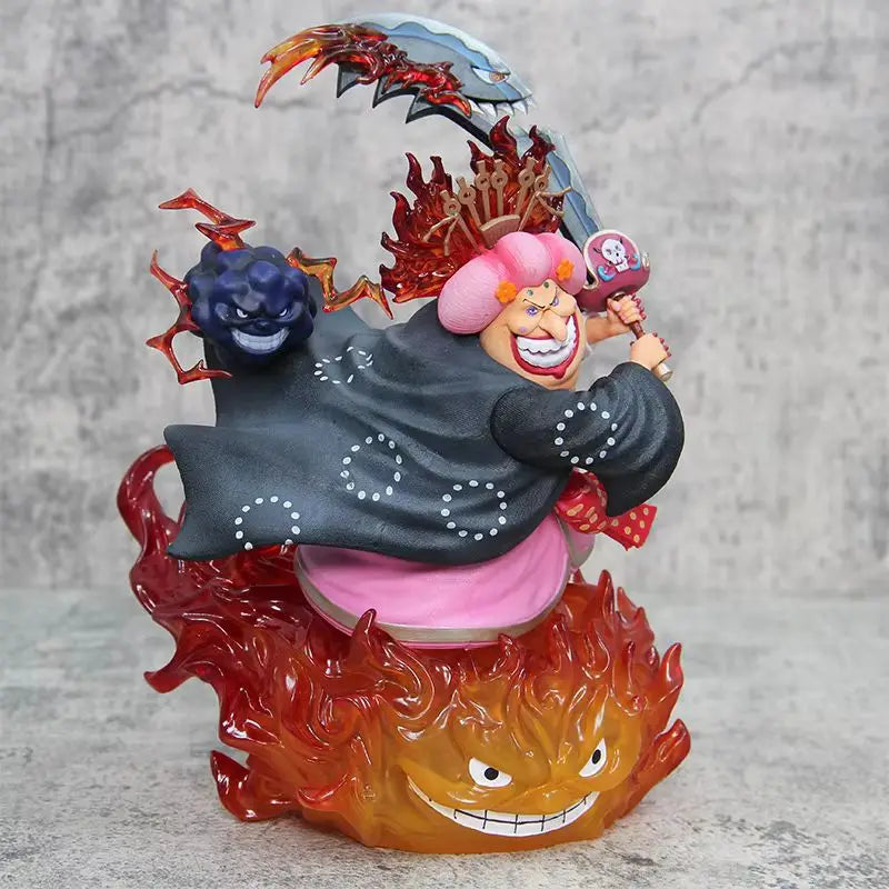 26cm ONE PIECE Four Emperor Big Mom Charlotte Linlin Anime Figure Figures Models Gk Statue Models Collectible Ornament Doll Toys
