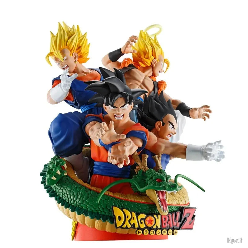 【In Stock】 Original MegaHouse【DRAGON BALL】PETITRAMA DX RE BIRTH Son Gokuu SHENRON VEGITO Anime Figure Gift
