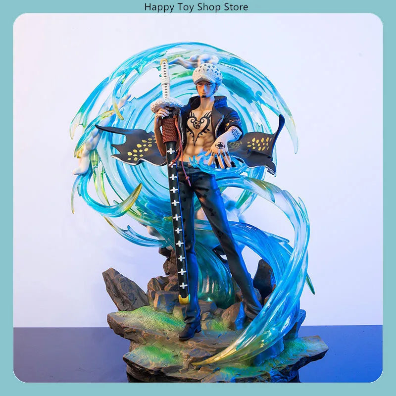 One Piece Trafalgar Law dream Ver Oka Shichibukai 43cm Light-Up Scene Statue Anime Figure Model Desktop Decoration Gift