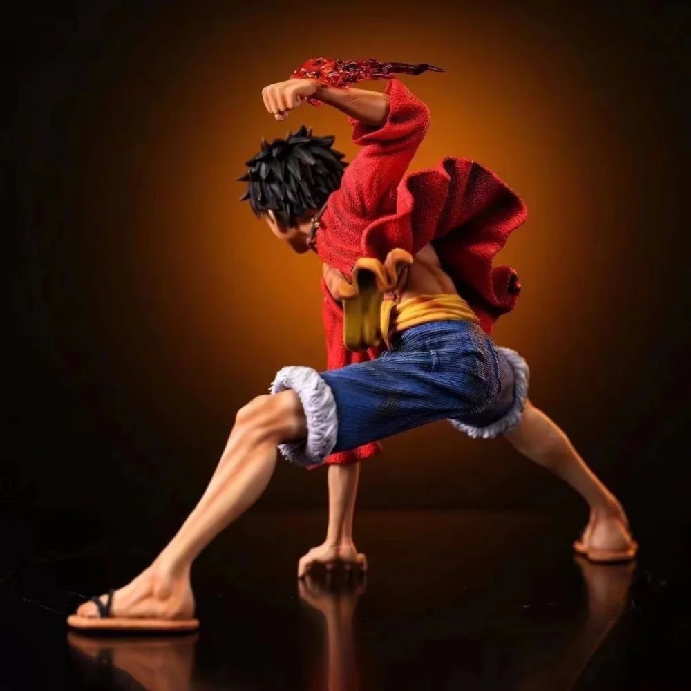 One Piece Monkey D. Luffy Figures Battle Style Action Figures Anime Collection 17cm PVC Desktop Decoration Model Doll Toys