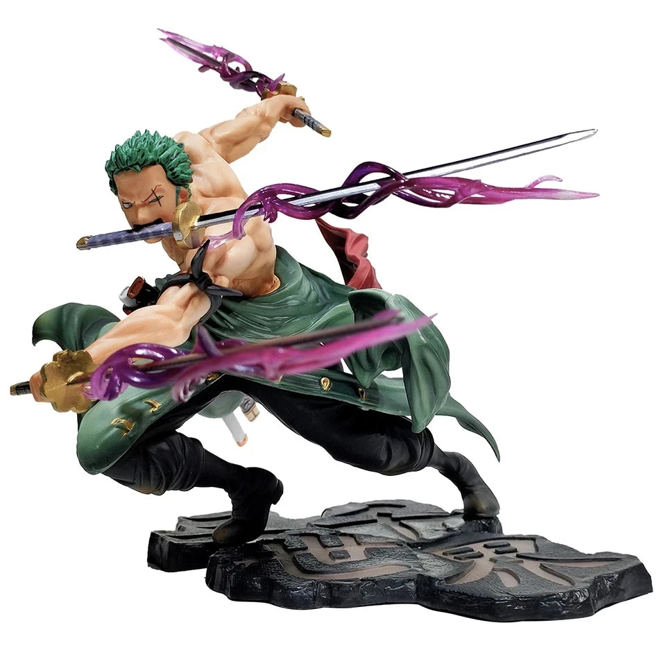 Classics Anime One Piece Anime Figure Three Thousand Worlds Bath Blood Roronoa Zoro Action Figure Collection Exquisite Model Gif
