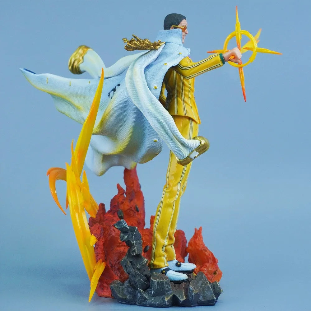 27.5cm/10.83in Anime One Piece Figure Borsalino Action Figures Pvc Statue Desktop Ornamen Collection Model Toys Gifts