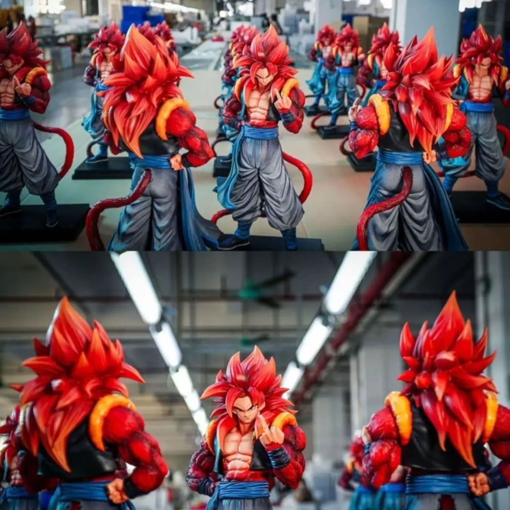 Jt Statue Dragon Ball Gogeta Anime Figure Super Saiyan 4 Gogeta SSJ4 34cm Pvc Action Figurine Collection Model Toy Xmas Gifts
