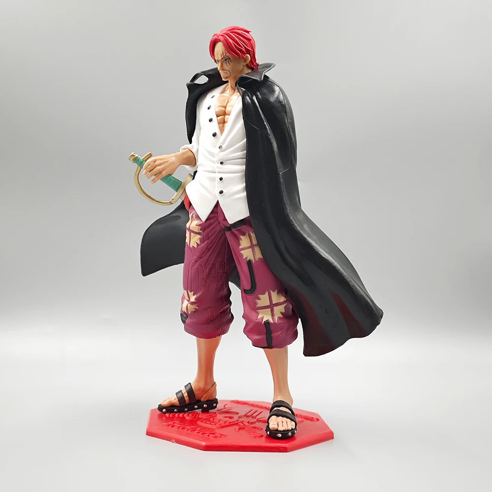 24.5cm/9.65in Anime ONE PIECE Figure Shanks Action Figures Pvc Statue Collection Model Toys Gifts