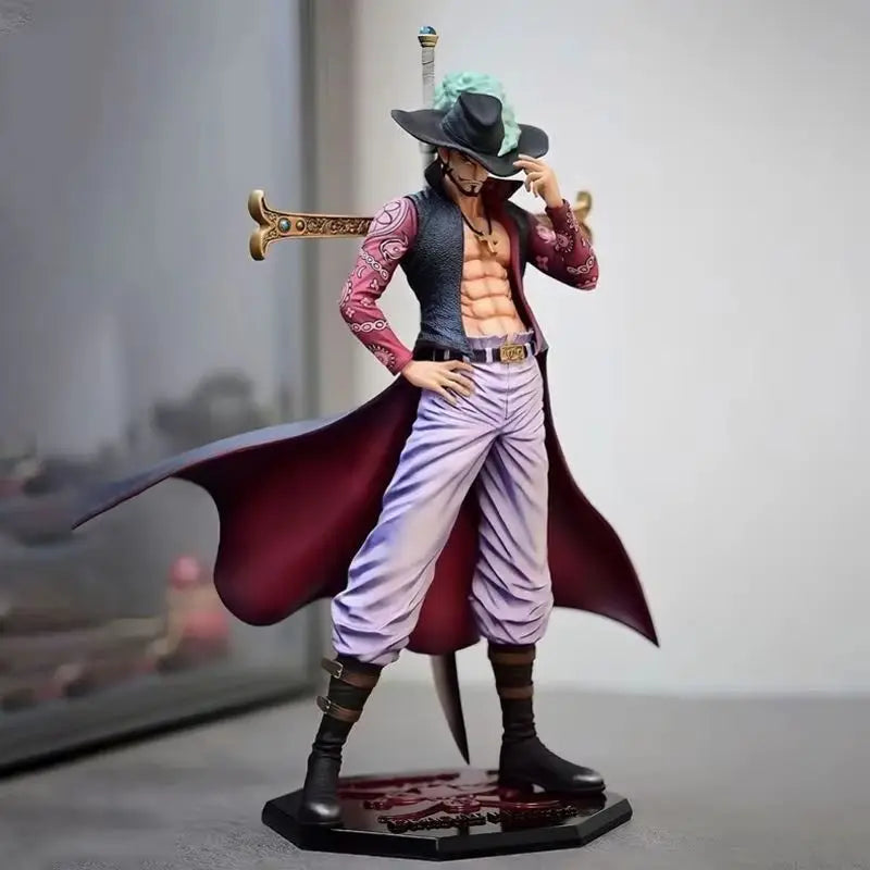 30cm Gk Dracule Mihawk Model Oka Shichibukai One Piece Anime Desktop Ornament Statue Pvc Doll Toy Boy Collectibles Birthday Gift
