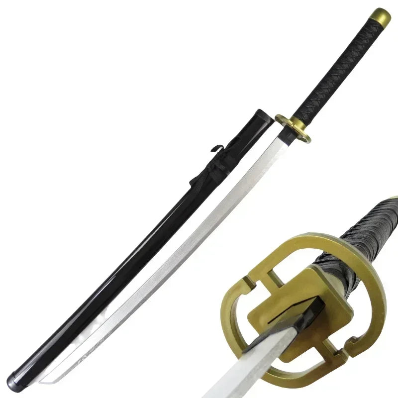 Wooden One Piece Katana Swords Real Size Japanese Anime Katana Sword Simulation Roronoa Zoro Cosplay Props Home Decorations
