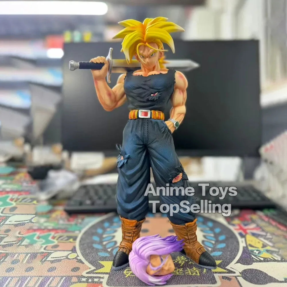 Anime Dragon Ball Z Figure DBZ Figurine Trunks Action Figures PVC Statue Collection Model Gifts Toys 32.5cm/12.8in