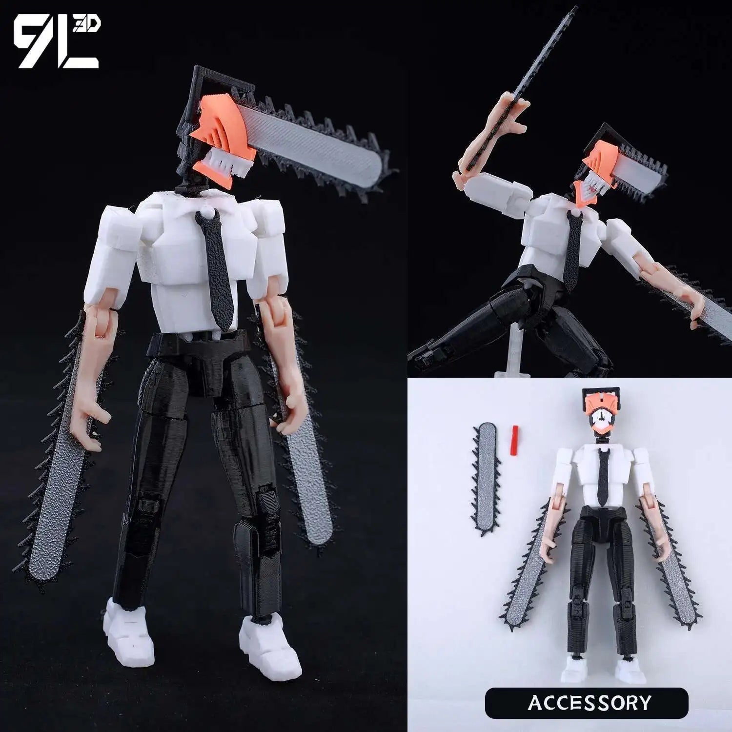 9L3D Printed Anime Characters Lucky 13 Zoro Dummy Action Figures Monkey D.Luffy Multi-Jointed Movable Shapeshift Mannequin Toys