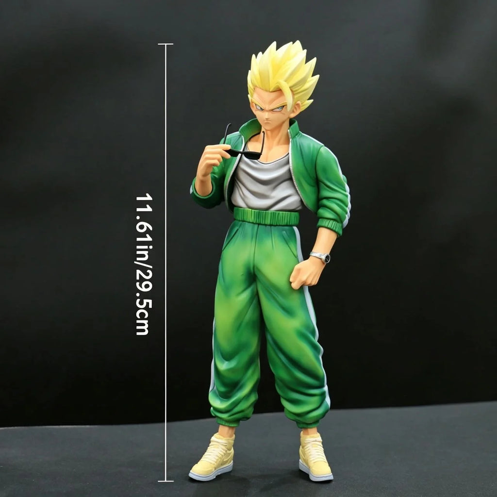 11.6in/29.5cm Statue Dragon Ball Z Son Gohan Figure High School Gohan Super Saiyan Action Figures Collection Model Toys Gifts
