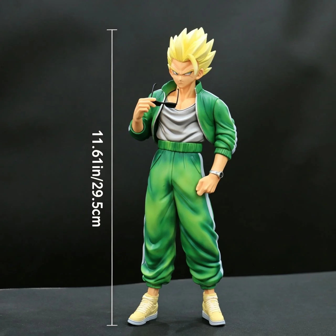11.6in/29.5cm Statue Dragon Ball Z Son Gohan Figure High School Gohan Super Saiyan Action Figures Collection Model Toys Gifts