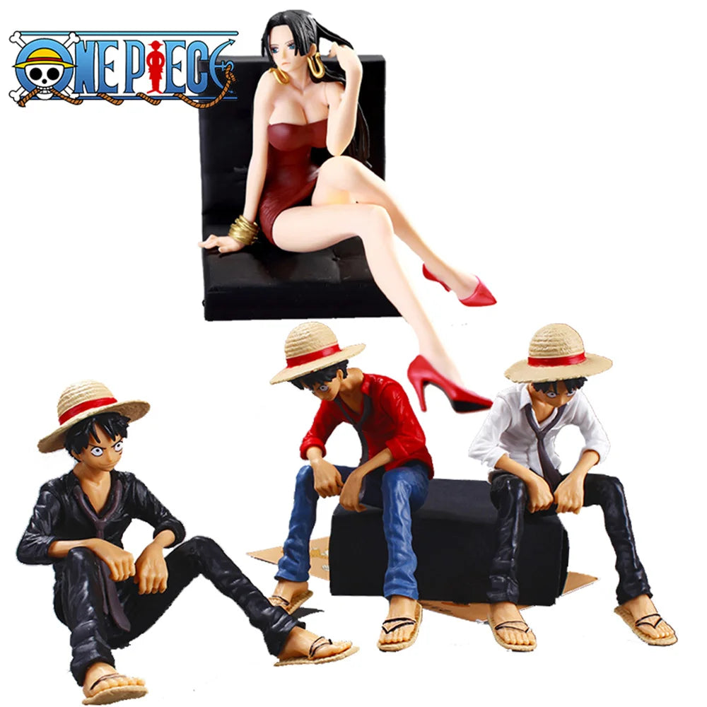 One Piece Action Figures Ornament Luffy Hancock Desktop Ornament Men Women Decorative Cartoon Toys Personalized Figures Gift